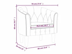 vidaxl Sillón de terciopelo oscuro Verde
