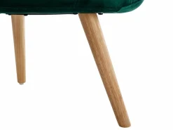 Sillón de terciopelo estilo escandinavo capitoné LUOSTO^Vente-unique
