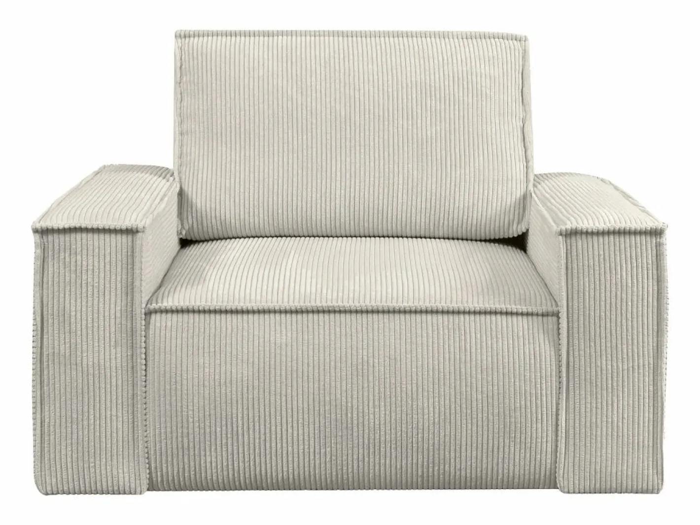 Vente-unique Sillón|Sillón derecho de pana con estilo design AMELIA