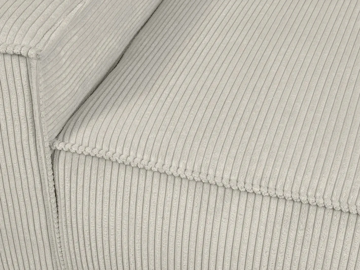 Vente-unique Sillón|Sillón derecho de pana con estilo design AMELIA