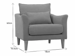 Sillón diseño tejido efecto terciopelo mostaza y roble KATE^Miliboo Hot