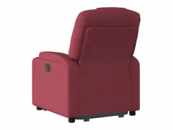 Sillón eléctrico reclinable elevable de tela tinto^vidaxl Hot