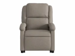 vidaxl Sillón eléctrico reclinable elevable de tela gris taupe Topo Outlet