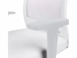 ADEC Sillón giratorio Airflow reclinable con cojín y altura regulable Blanco Hot