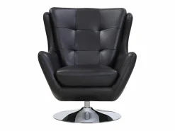 LINEA SOFA Sillón De Piel|Sillón giratorio de piel de búfalo superior ANABA