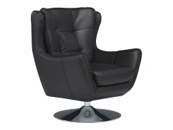 LINEA SOFA Sillón De Piel|Sillón giratorio de piel de búfalo superior ANABA