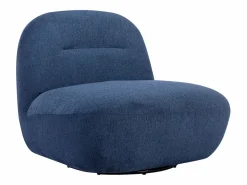 Sillón giratorio de tela texturizada color POZETI^Vente-unique Best