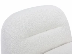 Sillón giratorio en tela bouclé color POZETI^Vente-unique Online