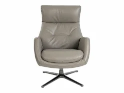 Sillón giratorio reclinable piel gris oscuro 5092^Angel Cerda Outlet