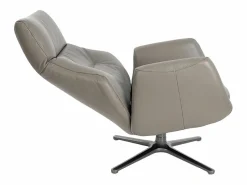 Sillón giratorio reclinable piel gris oscuro 5092^Angel Cerda Outlet
