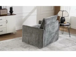 Sillón Escandinavo|Sillón giratorio XXL (92x74x67 cm) - Rotación 360° - Bolsillo lateral - Capacidad 300 kg
