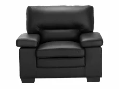 LINEA SOFA Sillón gran confort de piel de búfalo en color MIMAS Negro Sale