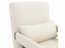 ModernLuxe Sillón individual 64x68,5x93 cm - convertible 3 en 1 - acolchado - lino - beige + marrón Marru00f3n / Blanco Clearance