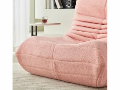 Sillón Lazy con respaldo, sillón puf grande para adultos, sofá individual Lazy, sofá de suelo, dormitorio (rosa) Beige New