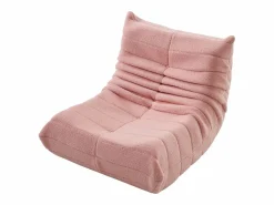 Sillón Lazy con respaldo, sillón puf grande para adultos, sofá individual Lazy, sofá de suelo, dormitorio (rosa) Beige New