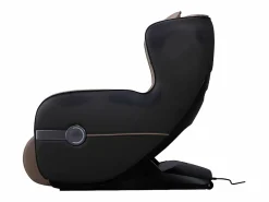 Vente-unique Sillón masaje KASOU piel sintética Bluetooth y LEDs - Sistema gravedad cero - Beige Topo Outlet