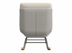 Sillón Balancín|Sillón Mecedora Tapizado - Con Respaldo Regulable, Para Salón - Dormitorio, Balcón - 90,5 x 74 x 98 cm