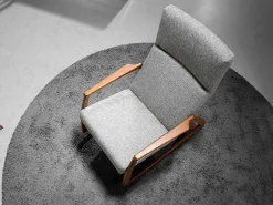 Angel Cerda Sillón mecedora tela 5106 Gris
