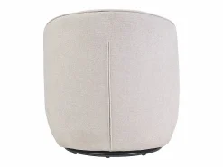 Sillón moderno giratorio de tejido efecto aterciopelado texturizado AMBER^Miliboo Discount