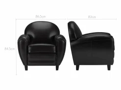 Rendez-Vous Déco Sillón Club|Sillón en cuero tostado sintético - Club