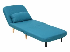 Miliboo Sillón Cama|Sillón nórdico convertible tejido petróleo AMIKO