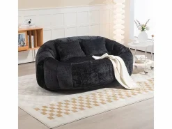DripeX Sofás Club|Sillón Perezoso de Chenilla - 2 Plazas - con 2 Cojines - 62cm Profundidad de Asiento - Carga Máx. 250kg -