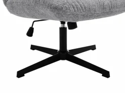 Vente-unique Sillón|Sillón pivotante de tela jaspeado color SELENDO