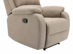 Vente-unique Sillón reclinable de microfibra color - BRODY Topo Outlet