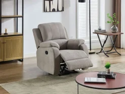 Sillón reclinable de microfibra color BRODY^Vente-unique Discount