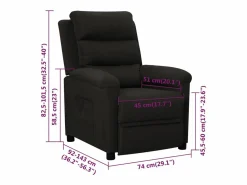 vidaxl Sillón Relax|Sillón reclinable de tela