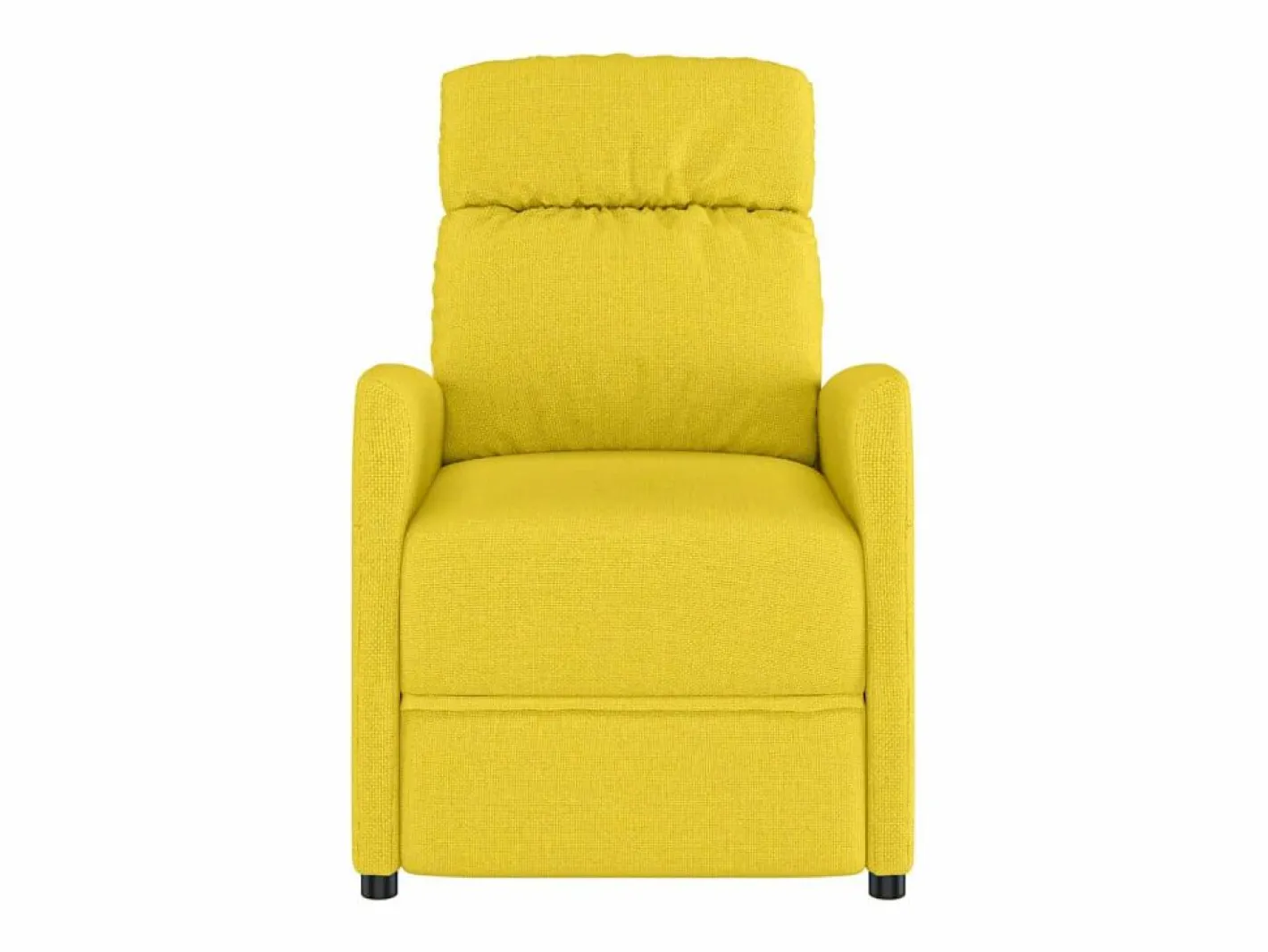 vidaxl Sillón Relax|Sillón reclinable de tela amarillo claro