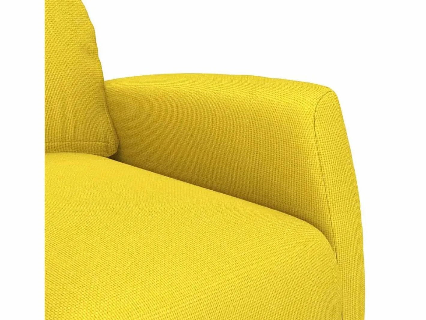 vidaxl Sillón Relax|Sillón reclinable de tela amarillo claro