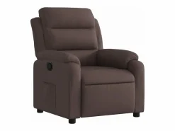 Sillón reclinable de tela marrón oscuro^vidaxl Hot