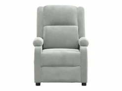 Sillón reclinable eléctrico de terciopelo claro^vidaxl Clearance