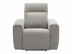 Sillón reclinable eléctrico de tela color gris LORGITA^Vente-unique Discount