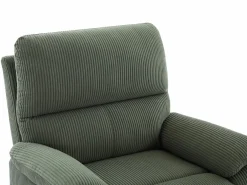 Vente-unique Sillón reclinable eléctrico de terciopelo LUNANO Verde Discount