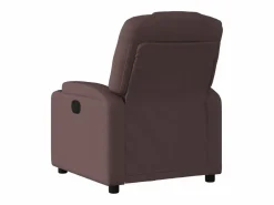 Sillón reclinable eléctrico tela marrón oscuro^vidaxl Discount