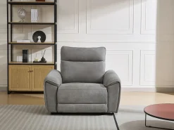 Sillón reclinable eléctrico de tela DJARALO^Vente-unique Outlet
