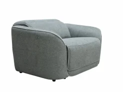 Vente-unique Sillón Relax|Sillón reclinable eléctrico de tela jaspeado OZARTO