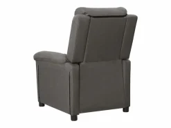 vidaxl Sillón reclinable eléctrico de tela oscuro Gris New
