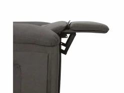 vidaxl Sillón reclinable eléctrico de tela oscuro Gris New