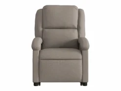 Sillón reclinable elevable tela gris taupe^vidaxl Hot