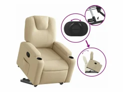 vidaxl Sillón Relax|Sillón reclinable elevable de tela color