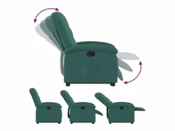 Sillón reclinable elevable tela oscuro^vidaxl Sale