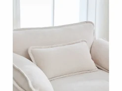 Conjunto Sofá Y Sillón|Sillón reclinable individual con otomana - Sillón lounge de chenilla con respaldo alto - Integración de bolsillos laterales