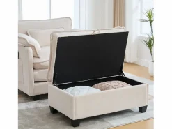 Conjunto Sofá Y Sillón|Sillón reclinable individual con otomana - Sillón lounge de chenilla con respaldo alto - Integración de bolsillos laterales