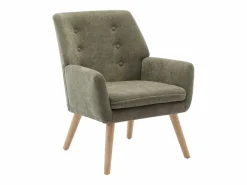 Vente-unique Sillón recto de tela estilo escandinavo SERINO Verde