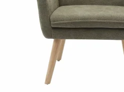 Vente-unique Sillón recto de tela estilo escandinavo SERINO Verde