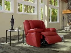 Sillón relax de piel de becerro en color AROMA^Vente-unique