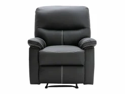 Sillón relax de piel sintética negra 5 niveles de inclinación CANBY^Vente-unique Hot